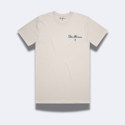 BirdHaus GC - Club Tee - Ivory & Blue